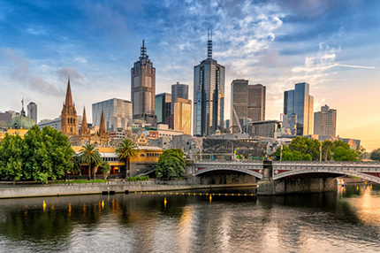 Melbourne city view